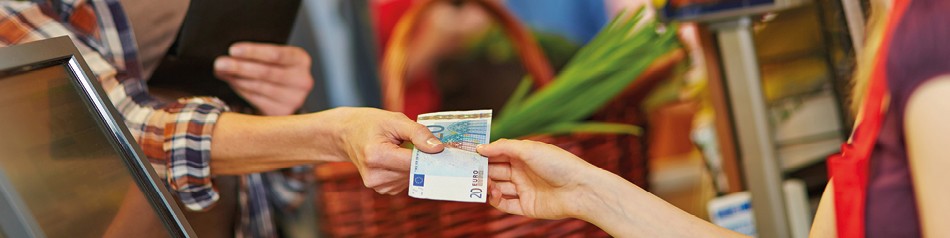 Bargeld abheben