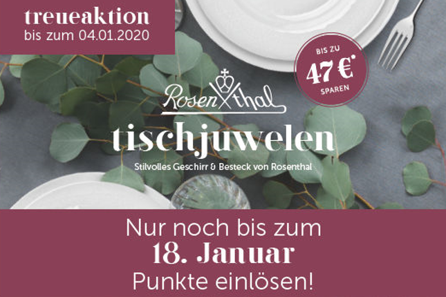Treueaktion: Schnell Punkte einlösen!