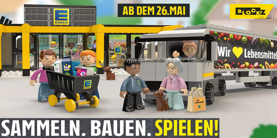 Entdecken Sie die bunte EDEKA Welt im Mini-Format mit BLOCKZ